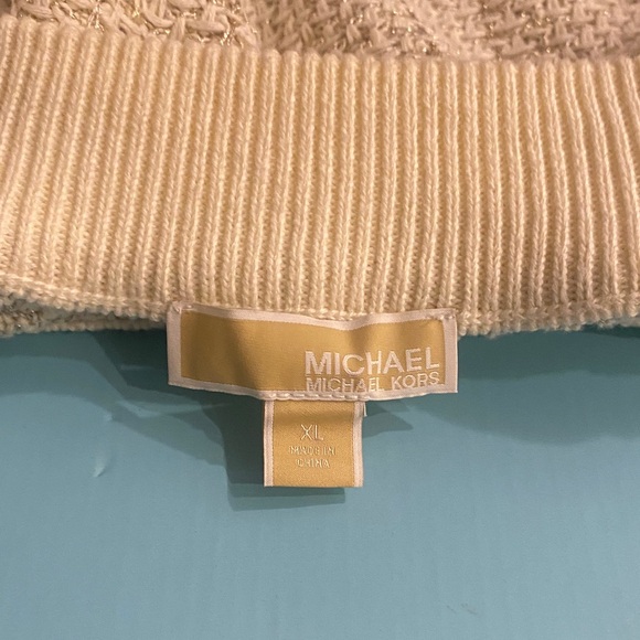 Michael Kors Cream Textured Knit Sweater - Picture 4 of 4